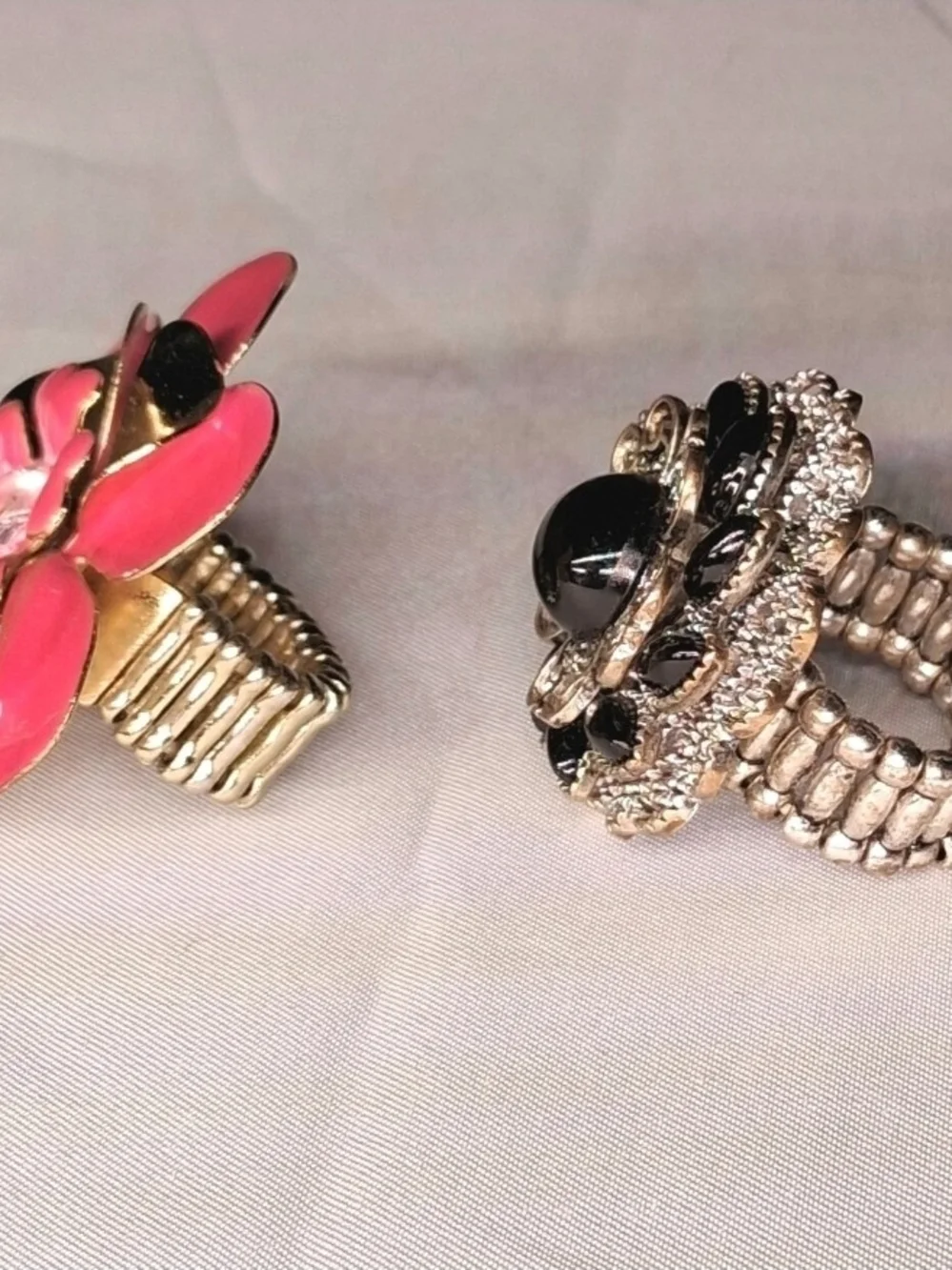 Vintage Statemen Fashion Costume Bold Stretch Band Rings Jewelry